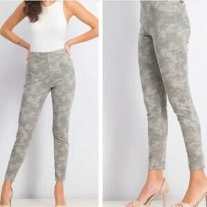 NWT‎ Spanx Stone Washed Camouflage Pull-On Jean-ish Ankle Leggings Size XL